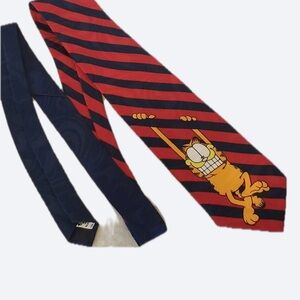 Hot Cakes Red and Blue Striped Tie